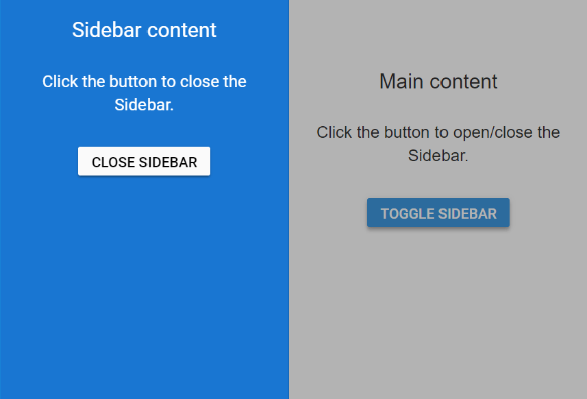 Getting Started with MVC Sidebar Control Syncfusion