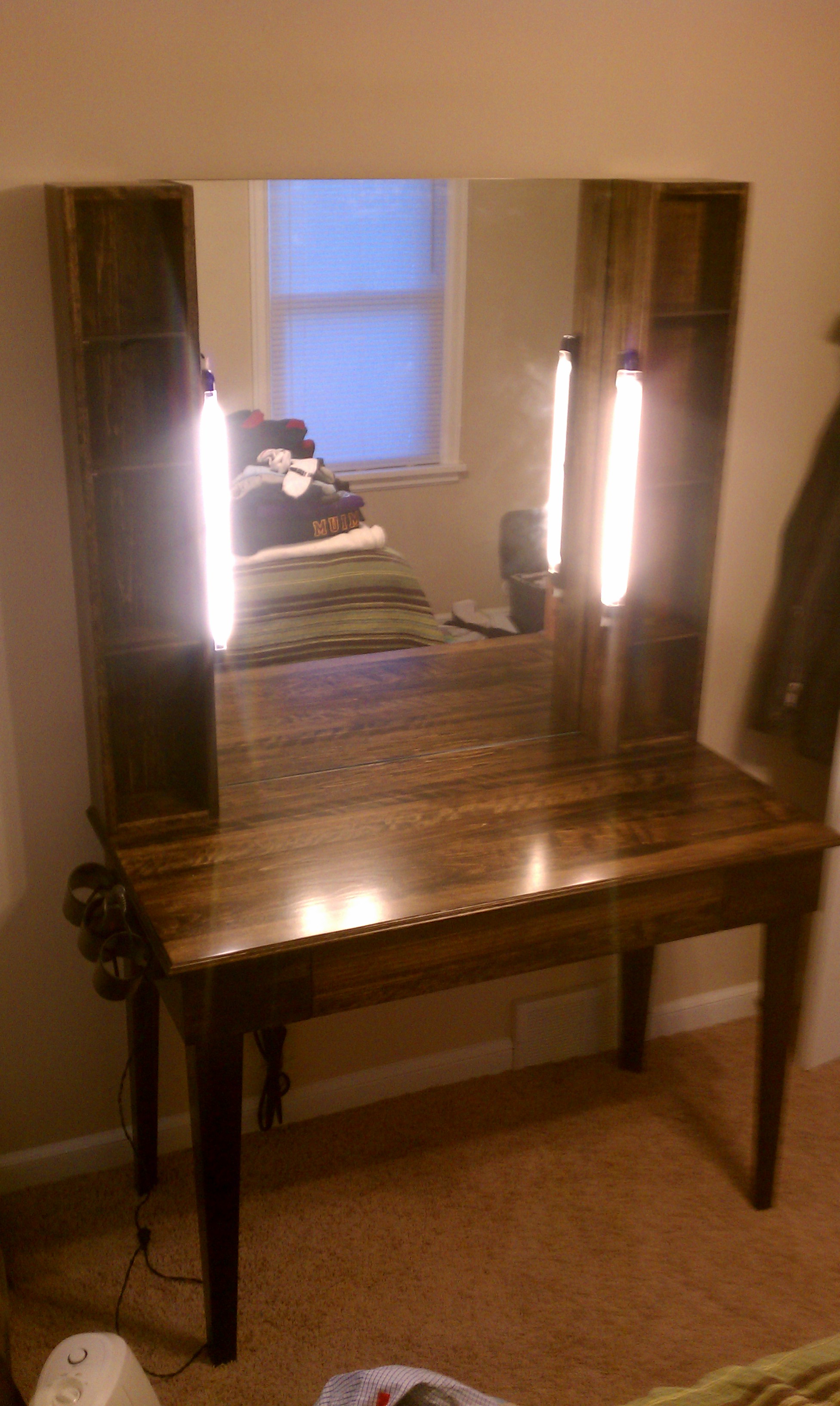 Custom Made Makeup Vanity EJK Custom Remodeling