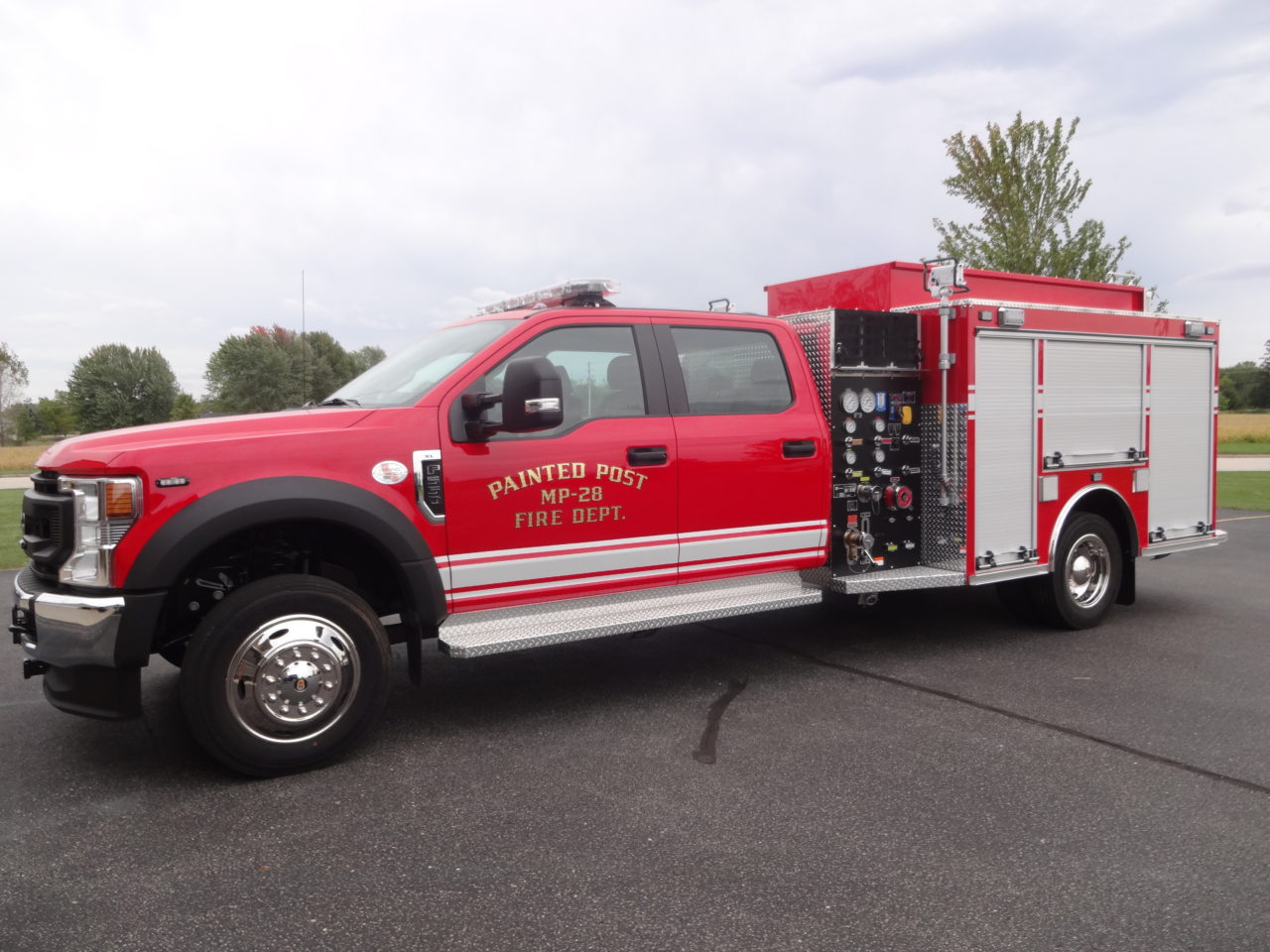 500 GPM Brush Truck/Utility Unit for Painted Post Fire Department E.J. Metals