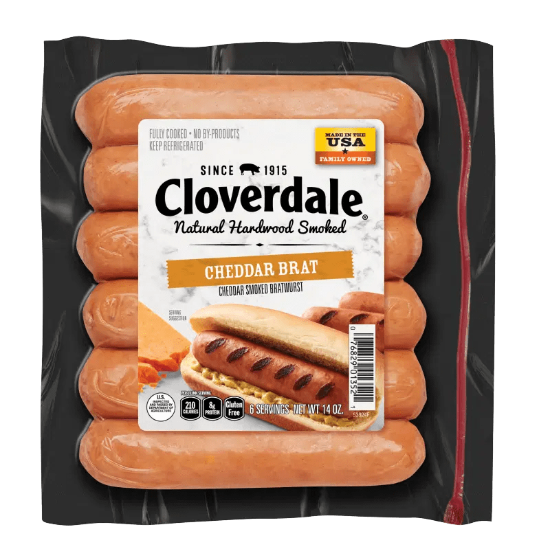 Cheddar Brat Cloverdale Foods