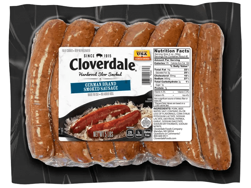 German Brand Sausage Cloverdale Foods
