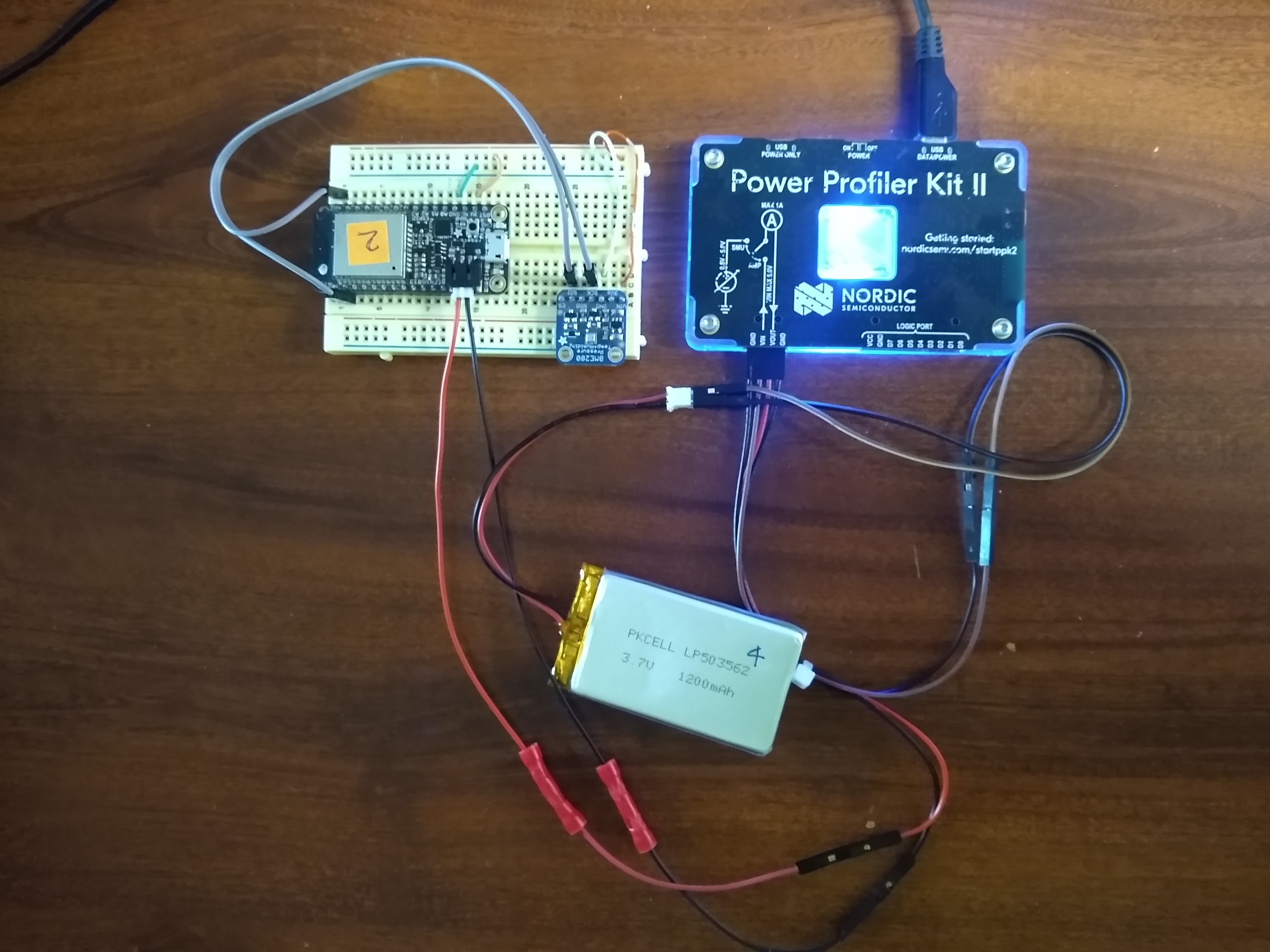 Power profiling the ESP32, running Toit Ekorau