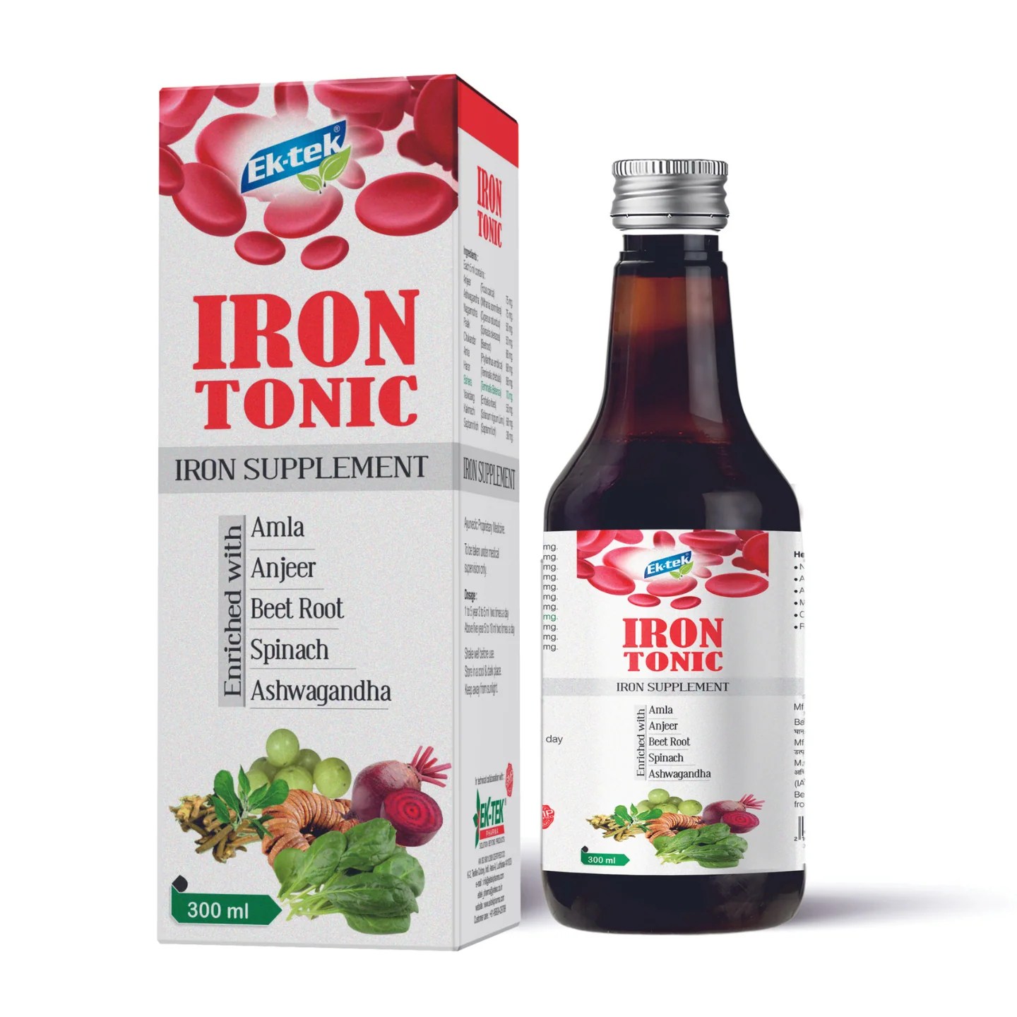 Iron Tonic Anjeer & Amla Blood & Platelets 300ml Pack of 2 EK