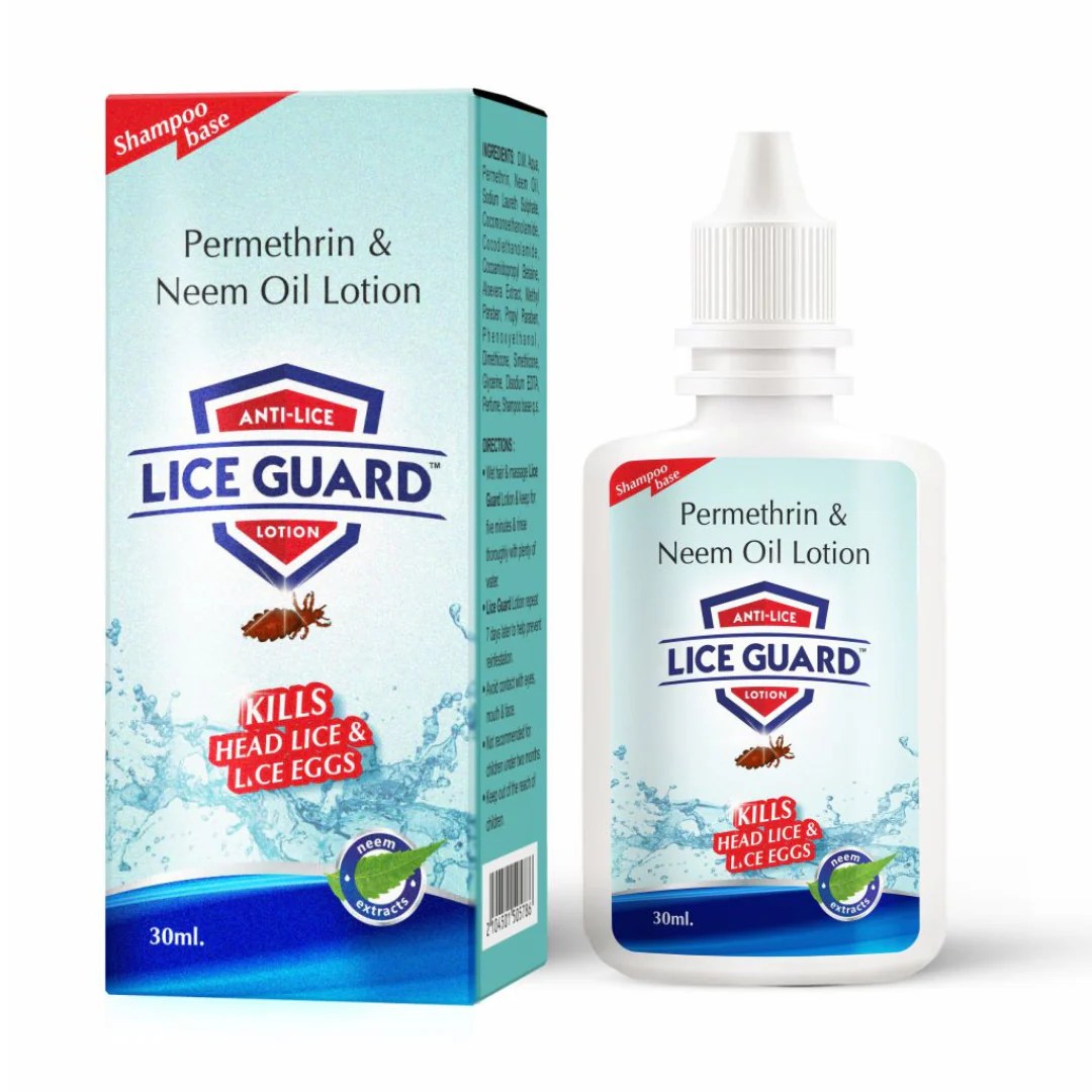 Lice Guard Lotion & Soap Permethrin & Neem Oil Hair Care Pack of
