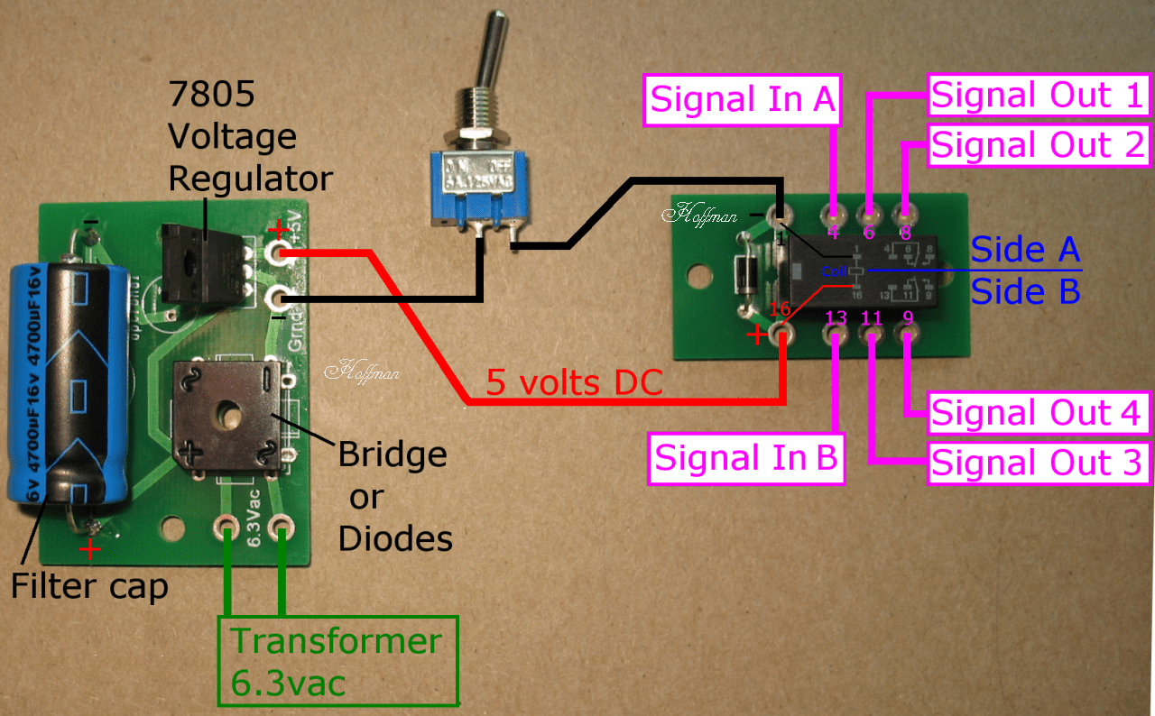 Relay power supply information
