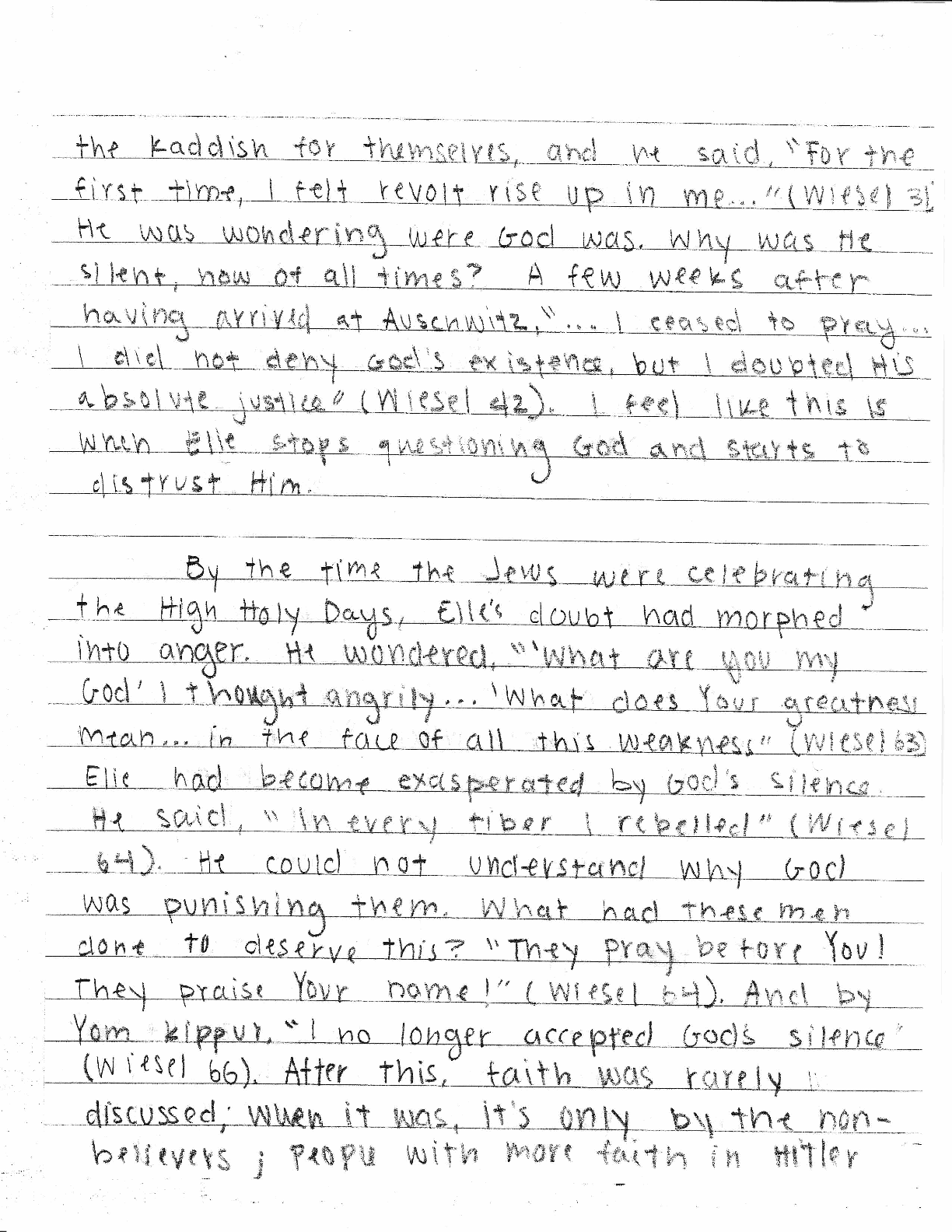 ela7through12stpaul / Night Final Essay Test Example 2