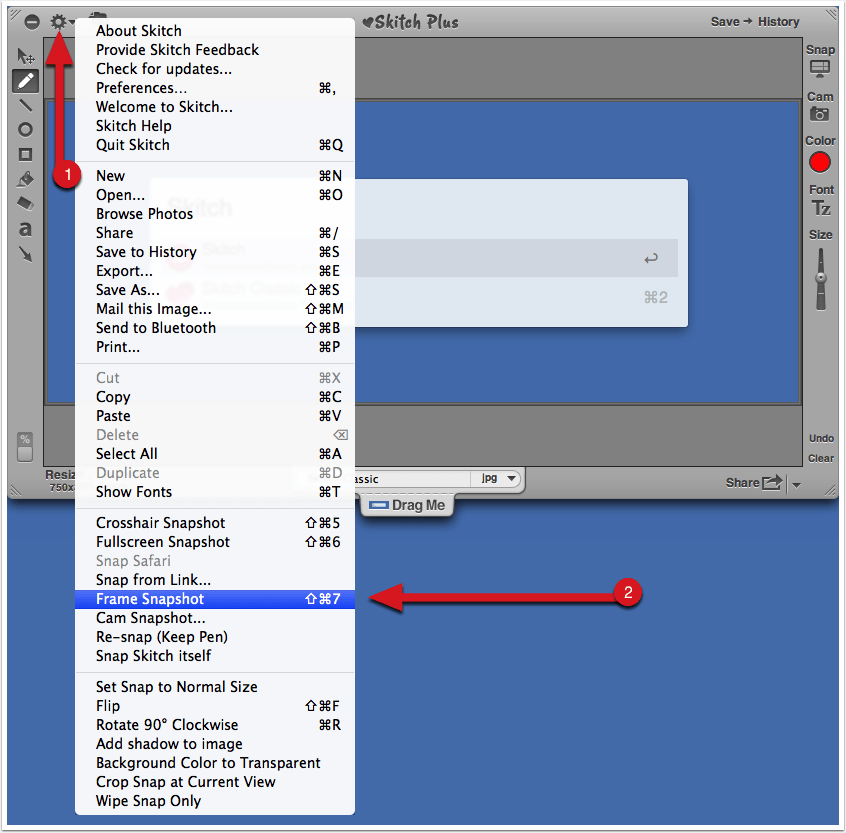 How to Use Frame Capture in Skitch v.1 Elaine Giles