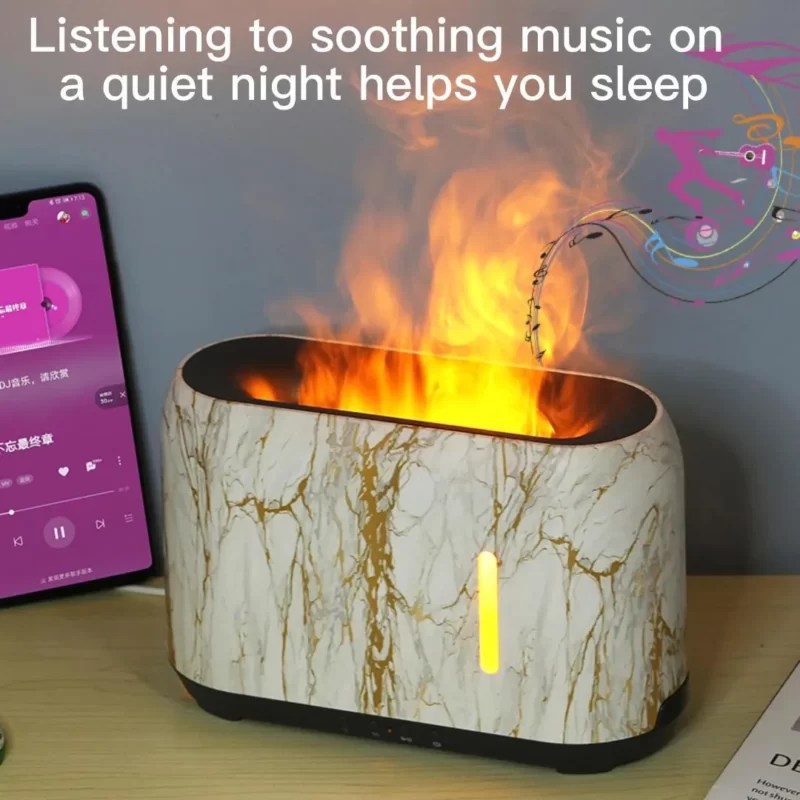 Innovative Essential Oil Ultrasonic Humidifier Flame Aroma Diffuser