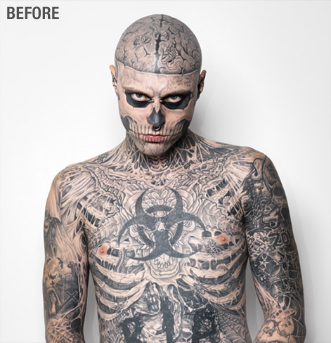 Zombie Boy Sem Tattoos Na Campanha Da Dermablend | Elamundo 488_x_471_jpg