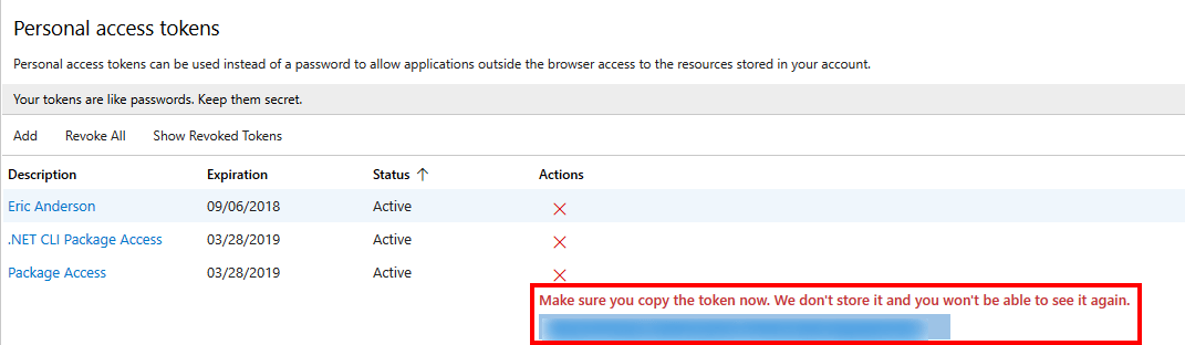 CLI Errors Due to VSTS Package Source Eric L. Anderson