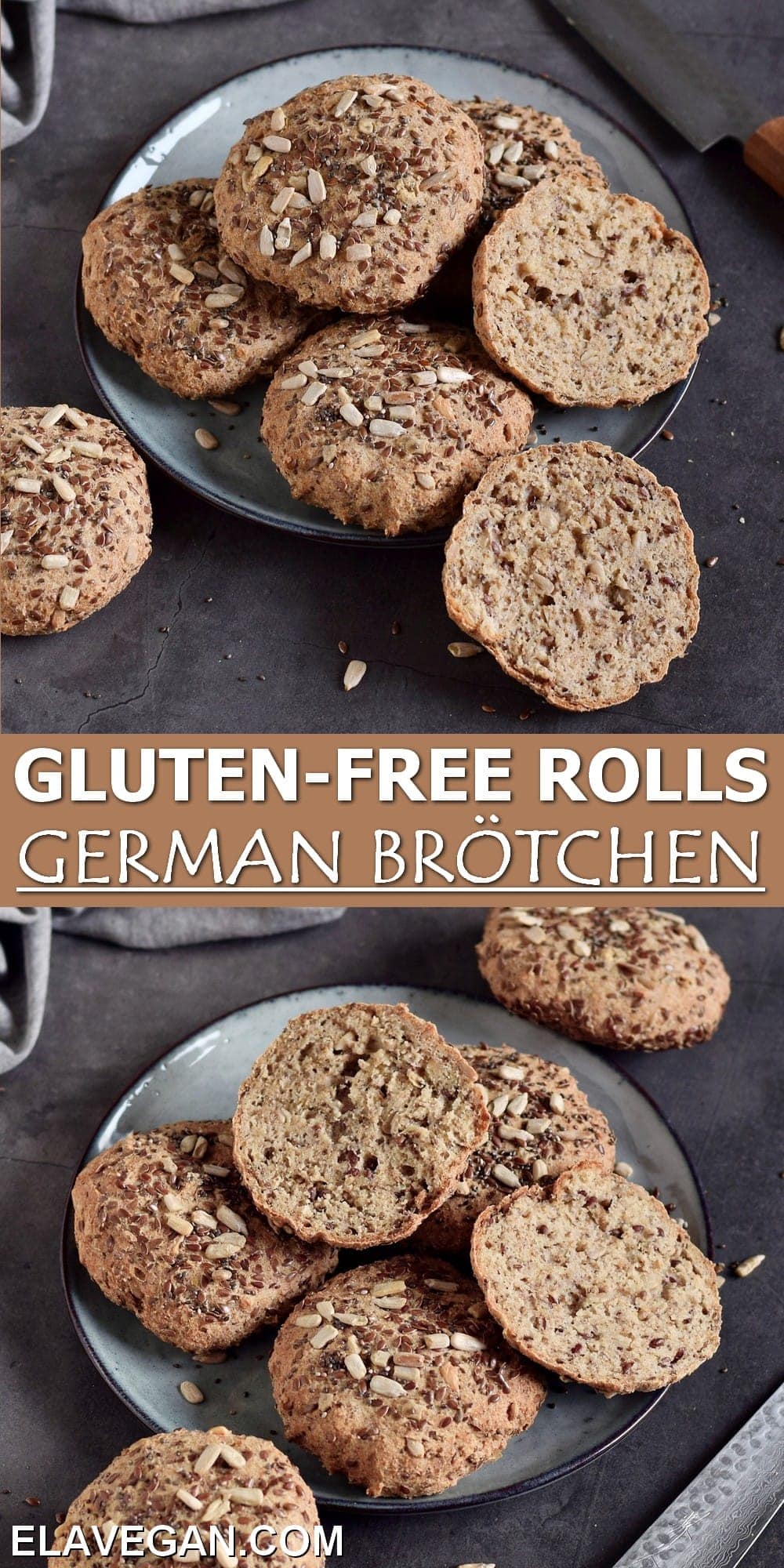 GlutenFree Bread Rolls (German Brötchen) Elavegan