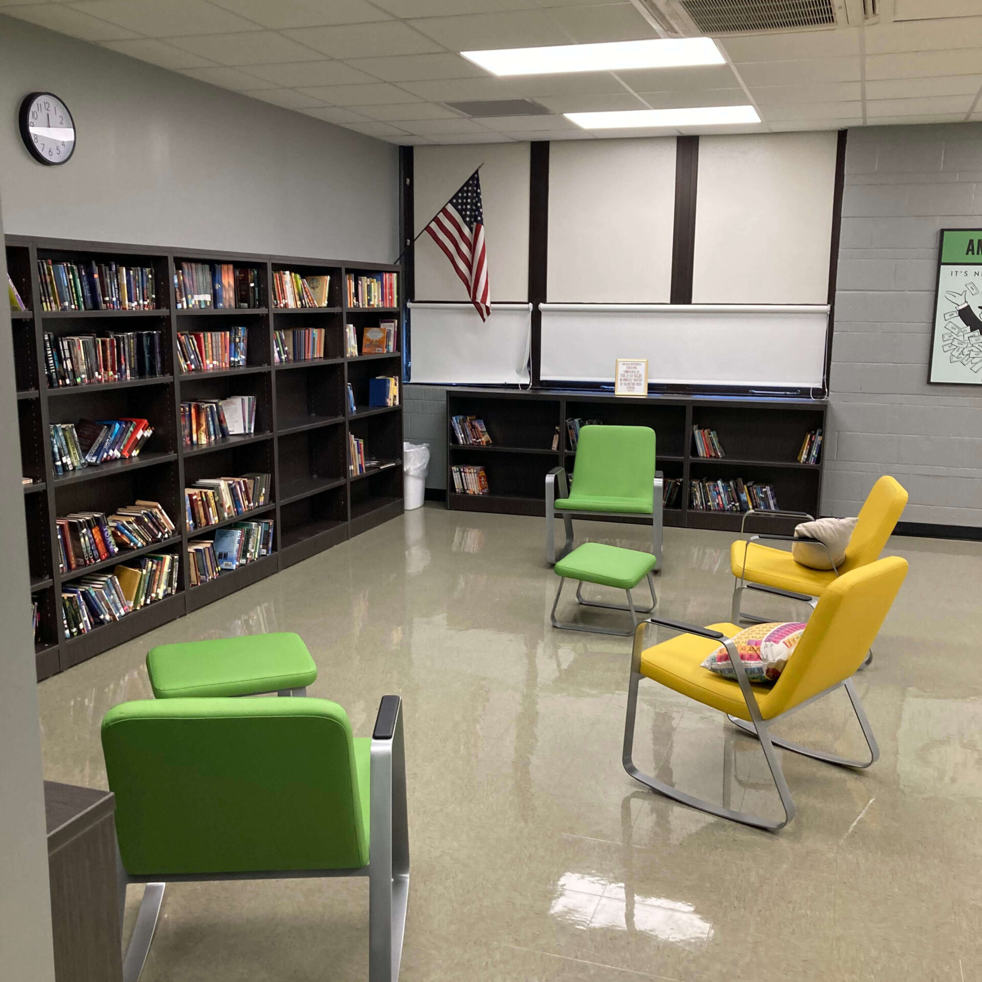 Patoka Jr high and High School Library ELB US Case Study
