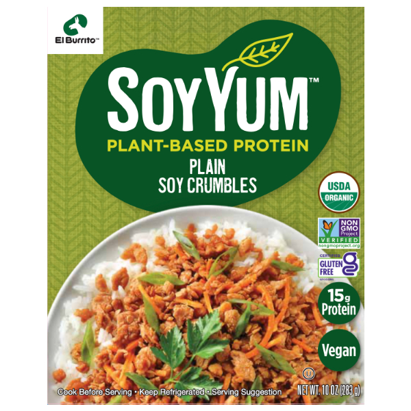 SOYYUM PLAIN SOY CRUMBLES El Burrito Mexican Food Products