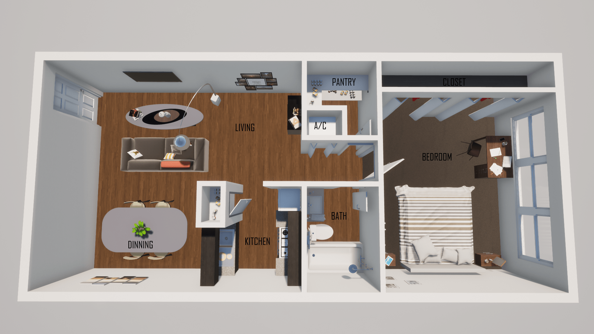 1 Bed 1 Bath El Camino Apartments