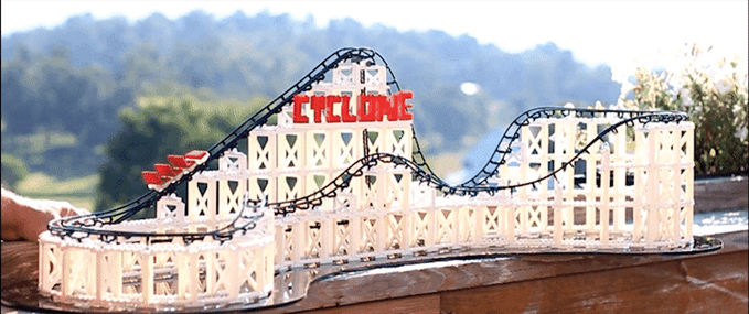 montaña rusa de lego