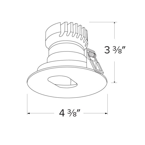 Pex™ 3" Round Adjustable Slot Aperture ELCO Lighting
