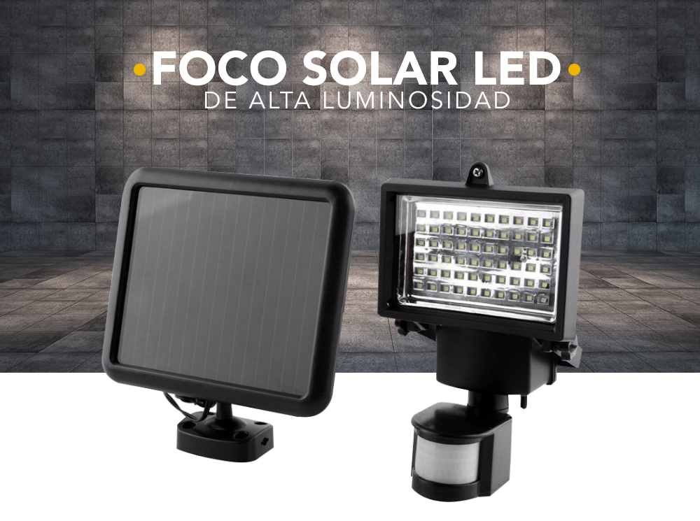 Foco Solar Led de alta luminosidad