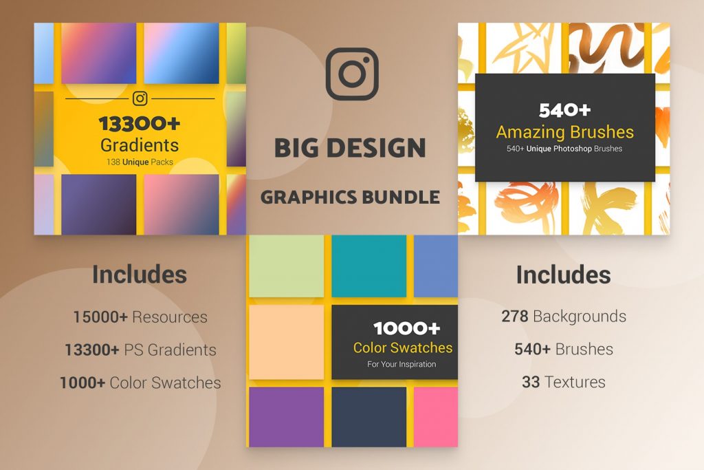 Big Design Graphics Bundle (15000+ Resources) Eldamar Studio