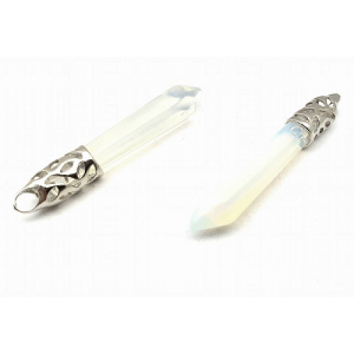 Edelsteen White Opal hanger puntsteen Chakra