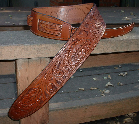 Durango HandTooled Leather Guitar Strap « El Dorado Leather Guitar