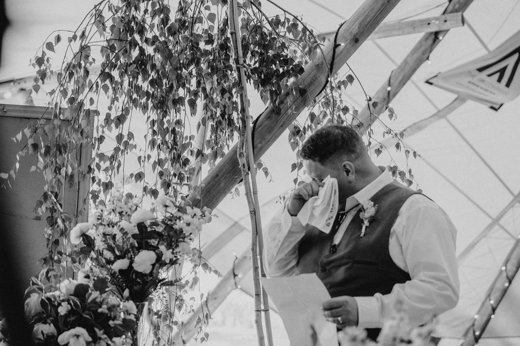 Garden celebrant wedding ceremony