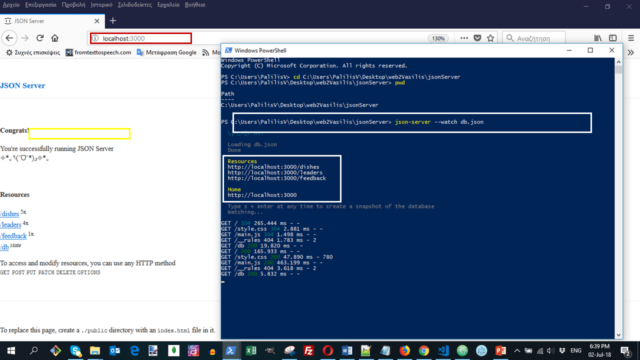 Submodule 22.2 Setting up a Server using jsonserver