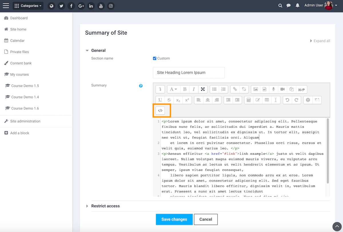 How To Add A CallToAction Section To Your Moodle’s Front Page (For Boost or Boost Based Themes