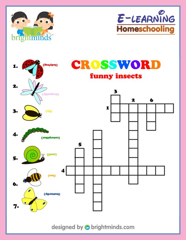 Farm Animal Crossword Bright Minds eLearning Platform