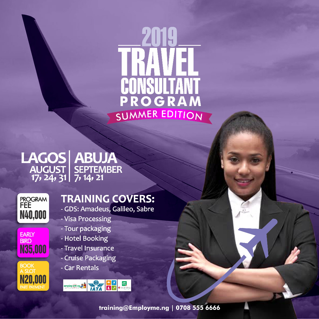 Travel Consultants training Summer edition Lagos & Abuja