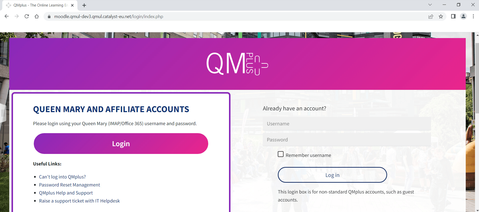 Why QMplus? Technology Enhanced Learning Team