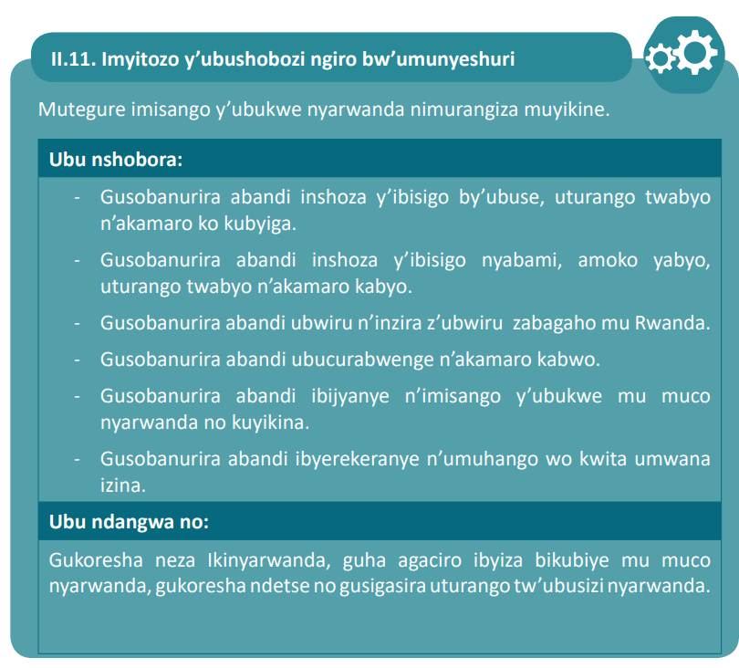Course Kinyarwanda ECLPE copy 1, Topic UMUTWE 2UMUCO NYARWANDA