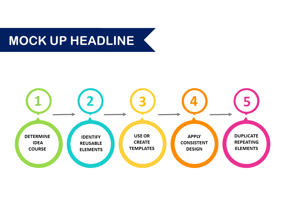 PowerPoint Linear Flow Diagram 002 – eLearningArt