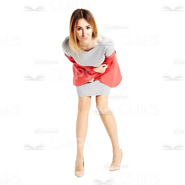 Cutout Image Of Focused Young Woman Leaning Forward eLearningchips