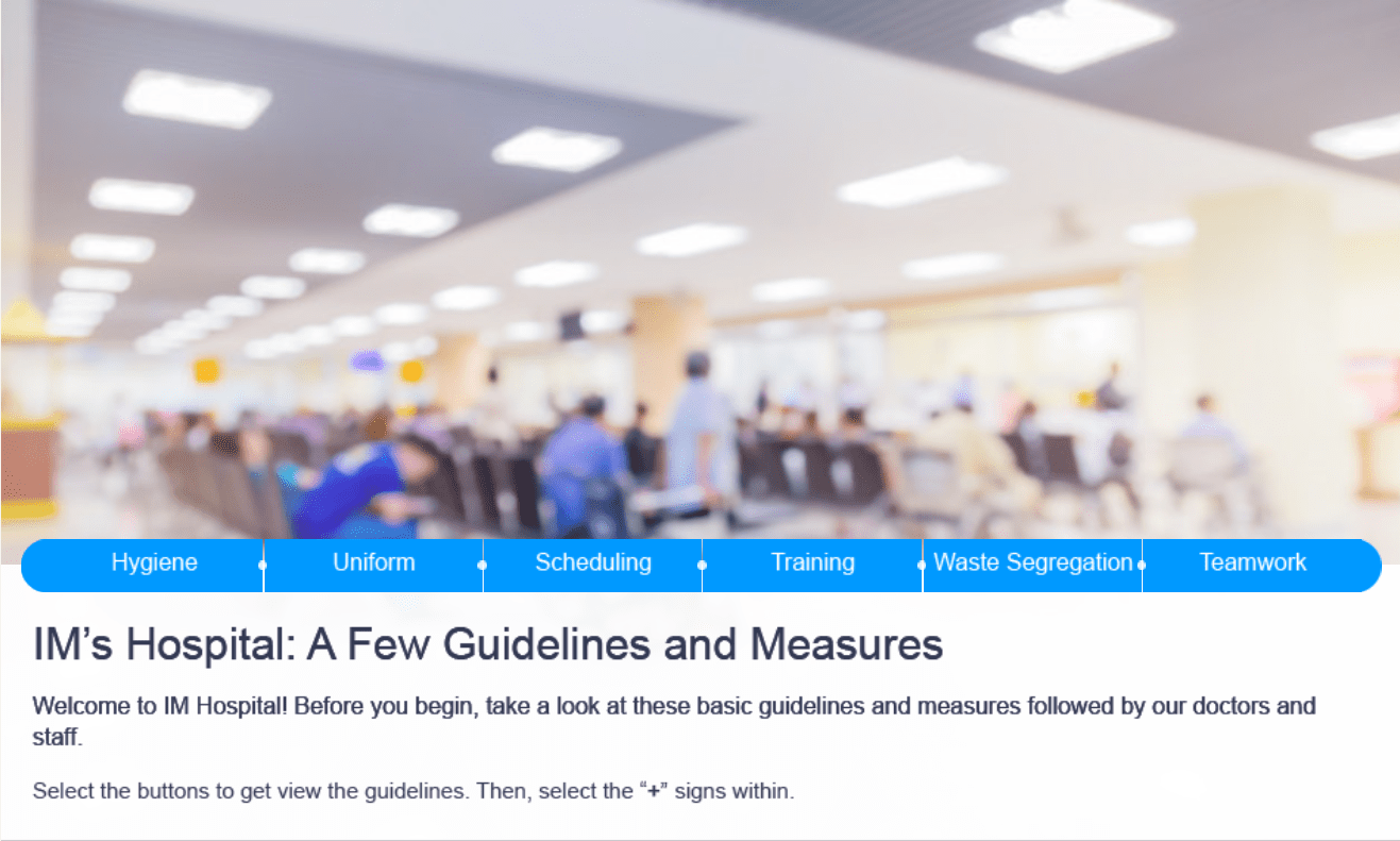 Hospital Best Practices Template eLearning