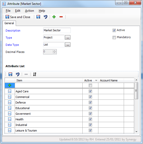 Xero Tracking Categories