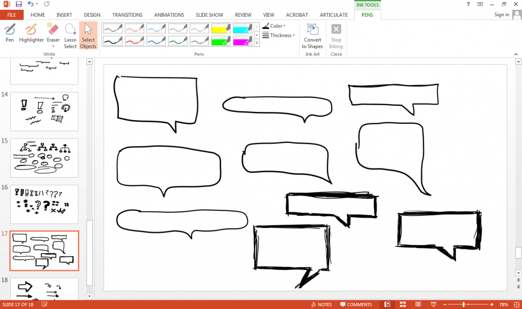 Create HandDrawn Graphics in PowerPoint + Free Download ELearning