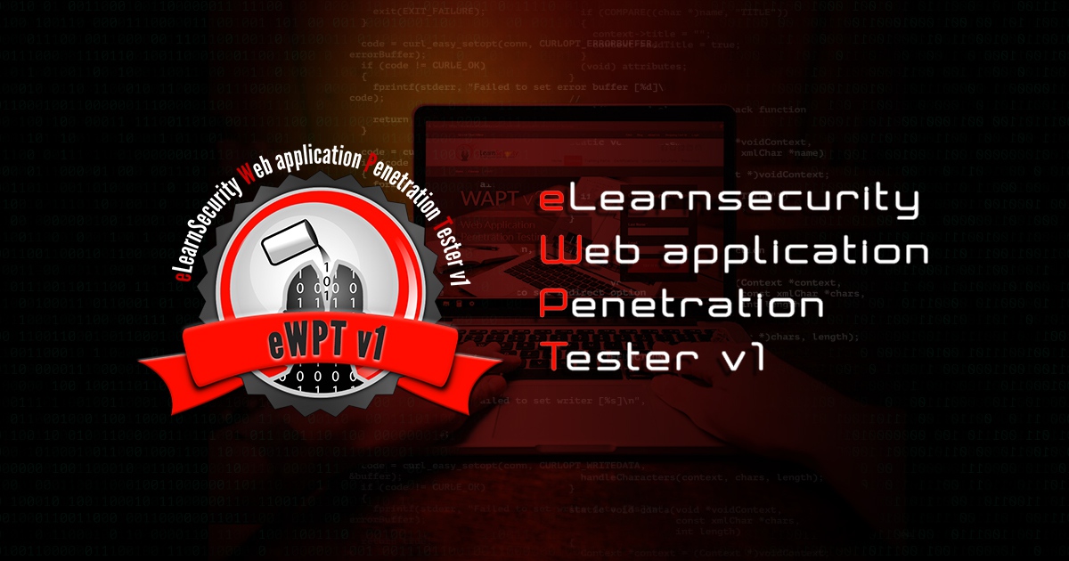 a Web Application Tester eLearnSecurity