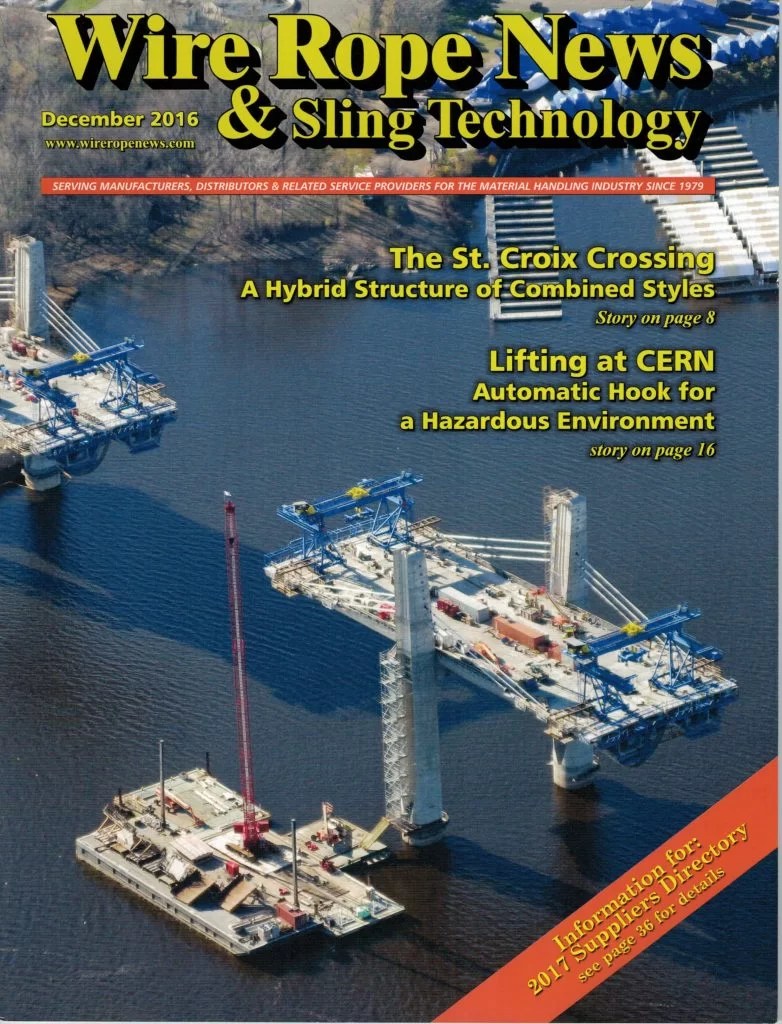 Reportage Spécial dans Wire Rope News & Sling Technology Elebia