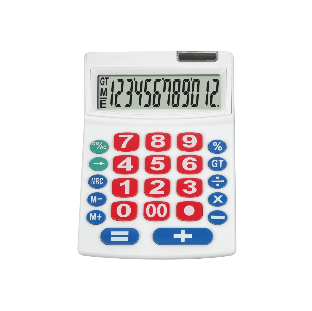 Office Desk Calculator 12 Digits Two Way Power Big Key Large Screen Calculator Huayang
