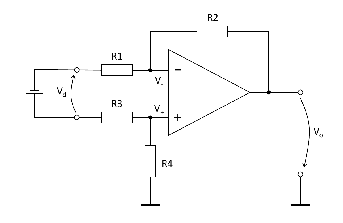 OpAmp differential amplifier gain SingleEnded Inputs vs. DoubleEnded