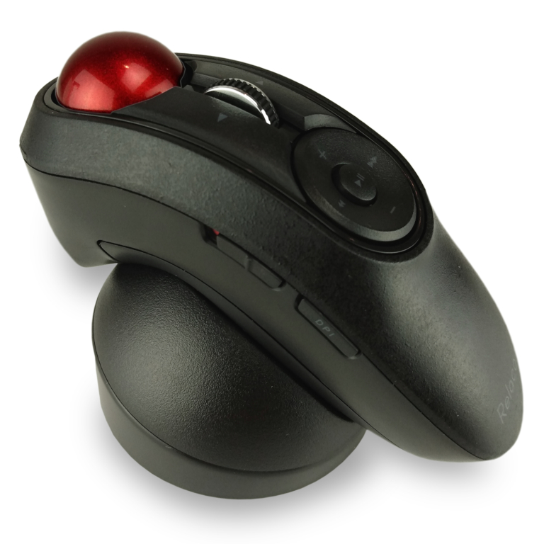 Handheld Wireless ThumbOperated Trackball Mouse “Relacon” US