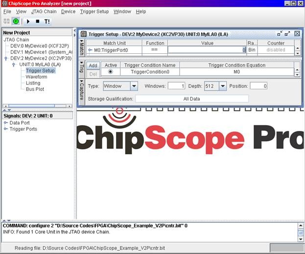 Using the ChipScope Pro for Testing HDL Designs on FPGAs outside