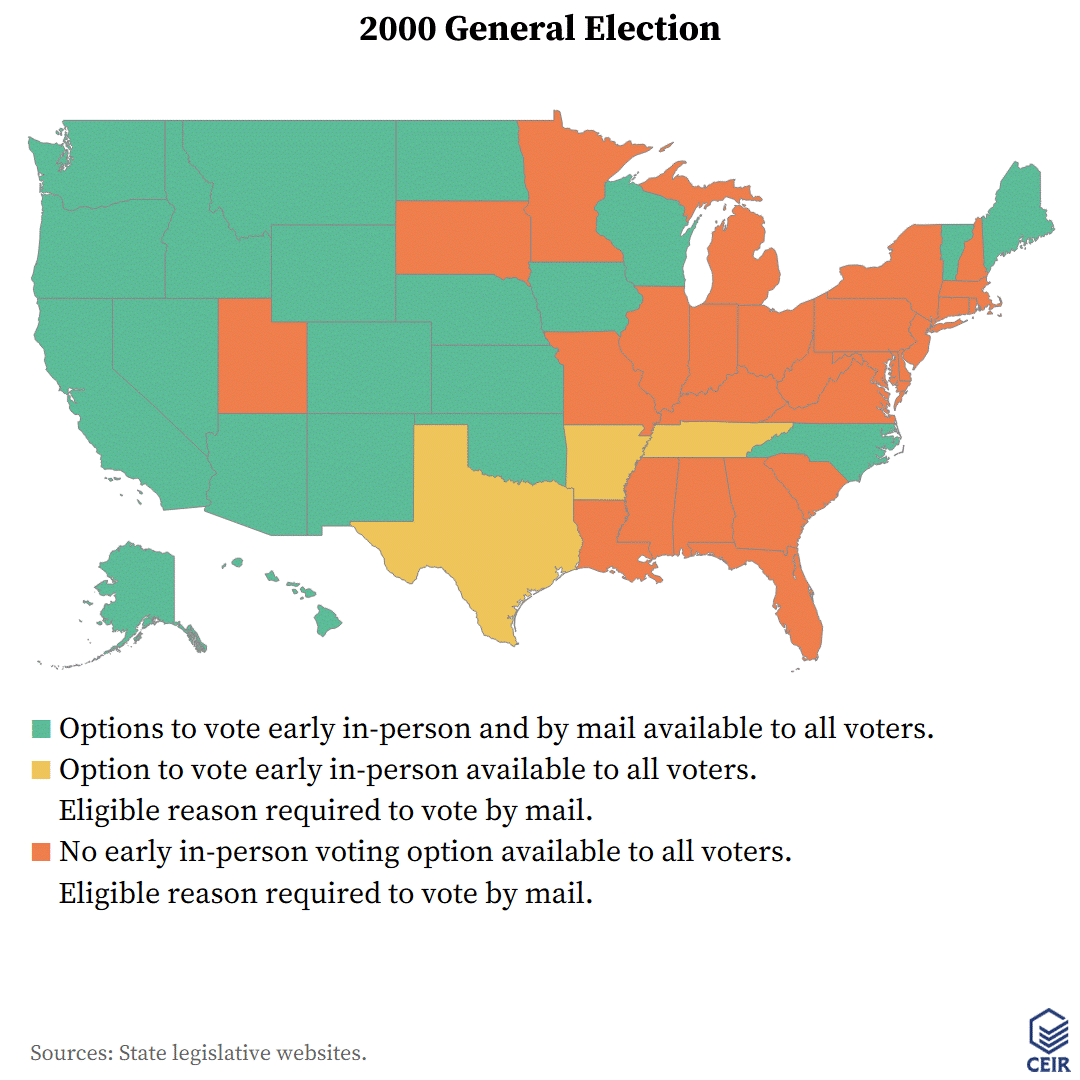 The Expansion of Voting Before Election Day, 20002024 The Center for