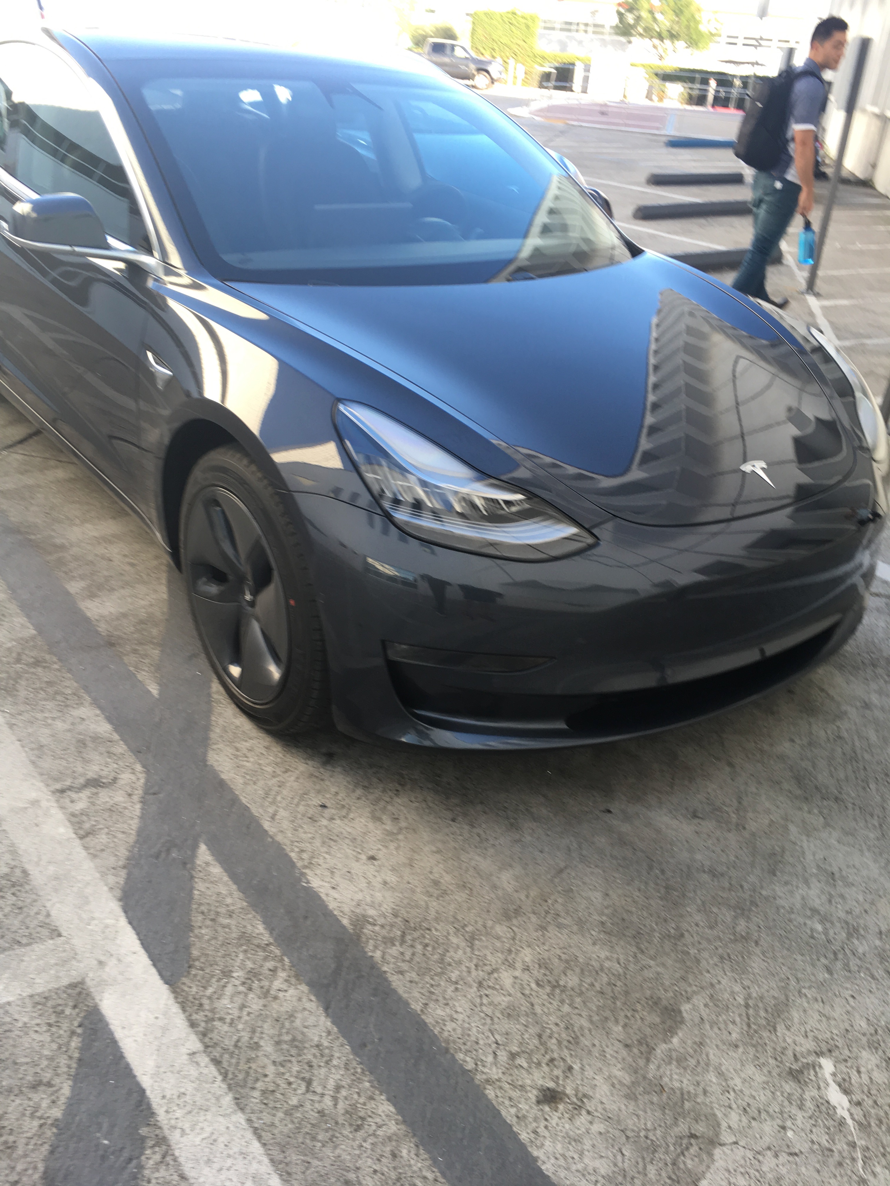 Tesla Model 3 better look at new midnight silver as more production