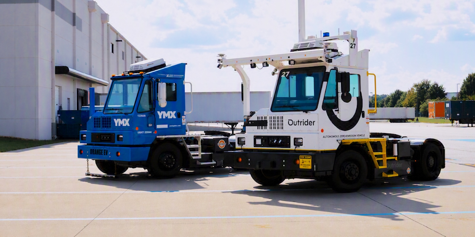 Autonomous Orange: YMX adds Outrider self-driving tech to its electric yard trucks