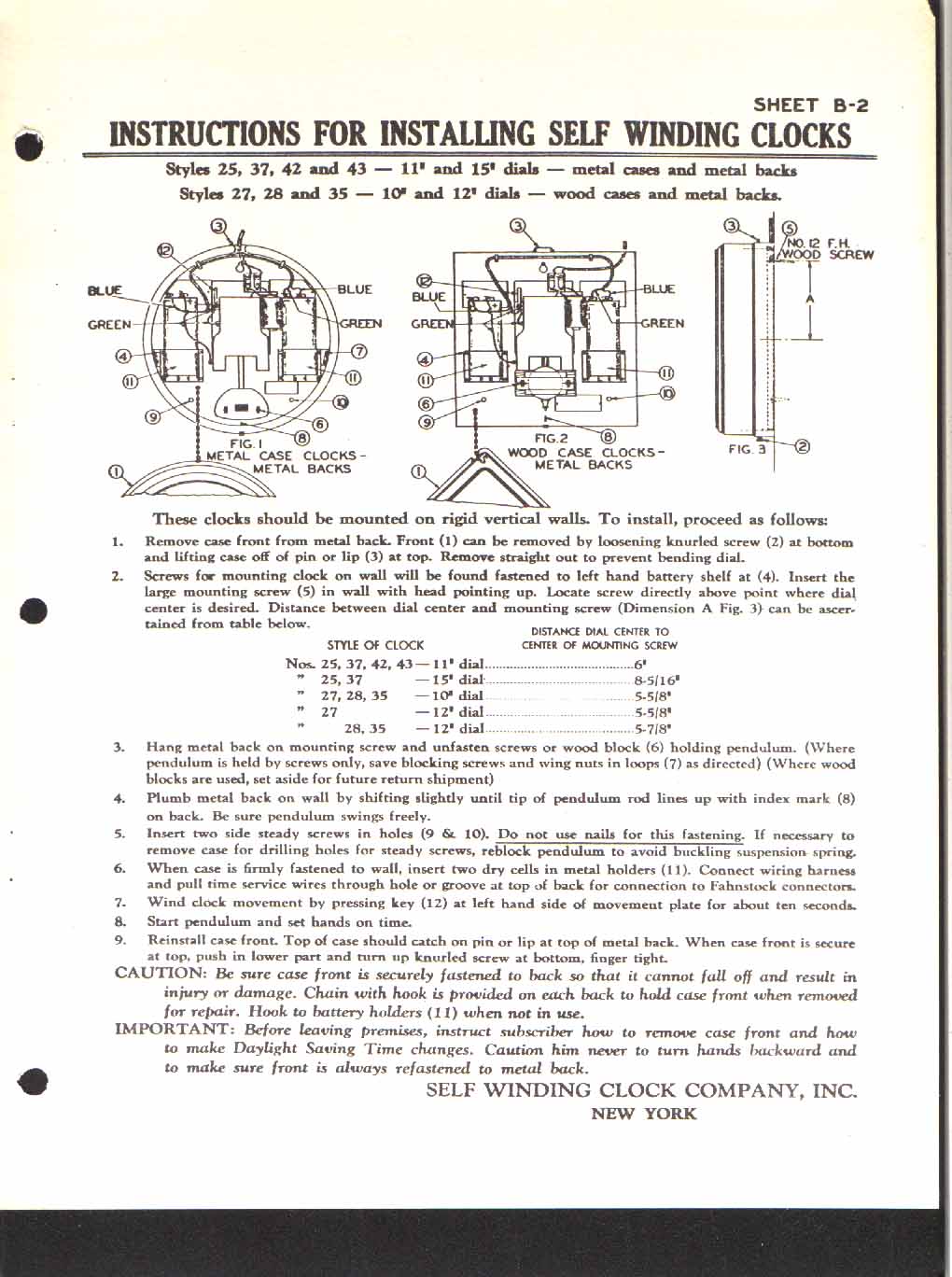 FTL Design Electric Clocks SelfWinding Clock Company