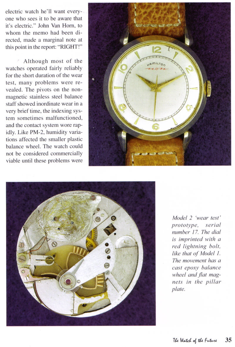 Hamilton Prototypes and Demonstrators Electric Watches