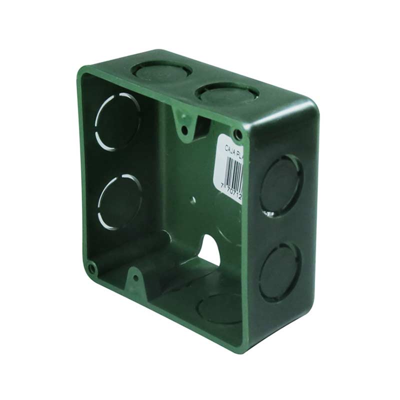 CAJA CUADRADA 3X3 PVC VERDE ARGOS (CAJA013) Electrica Gutierrez