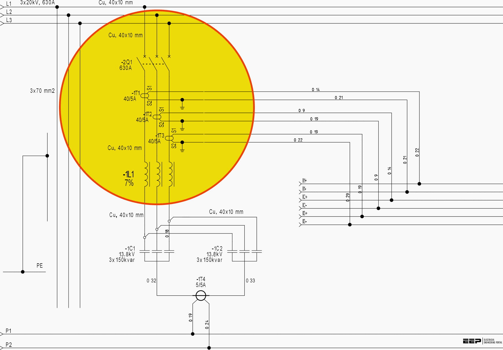 Mastering Single Line And Wiring Diagrams Using Circuit Breaker For Mv Power Factor Correction Eep