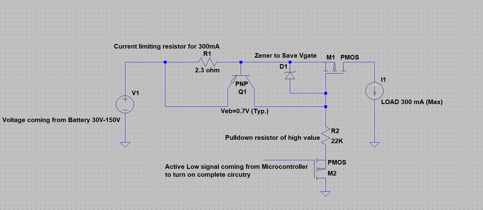 Electrical Engineering PNP Darlington pair as a current limiter